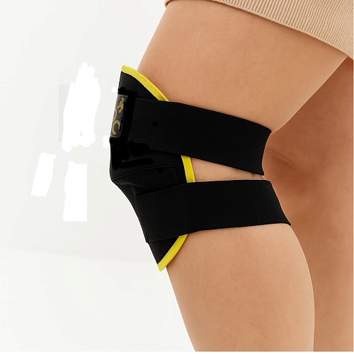 Наколенник фиксирующий согревающий из собачьей шерсти с турмалином 